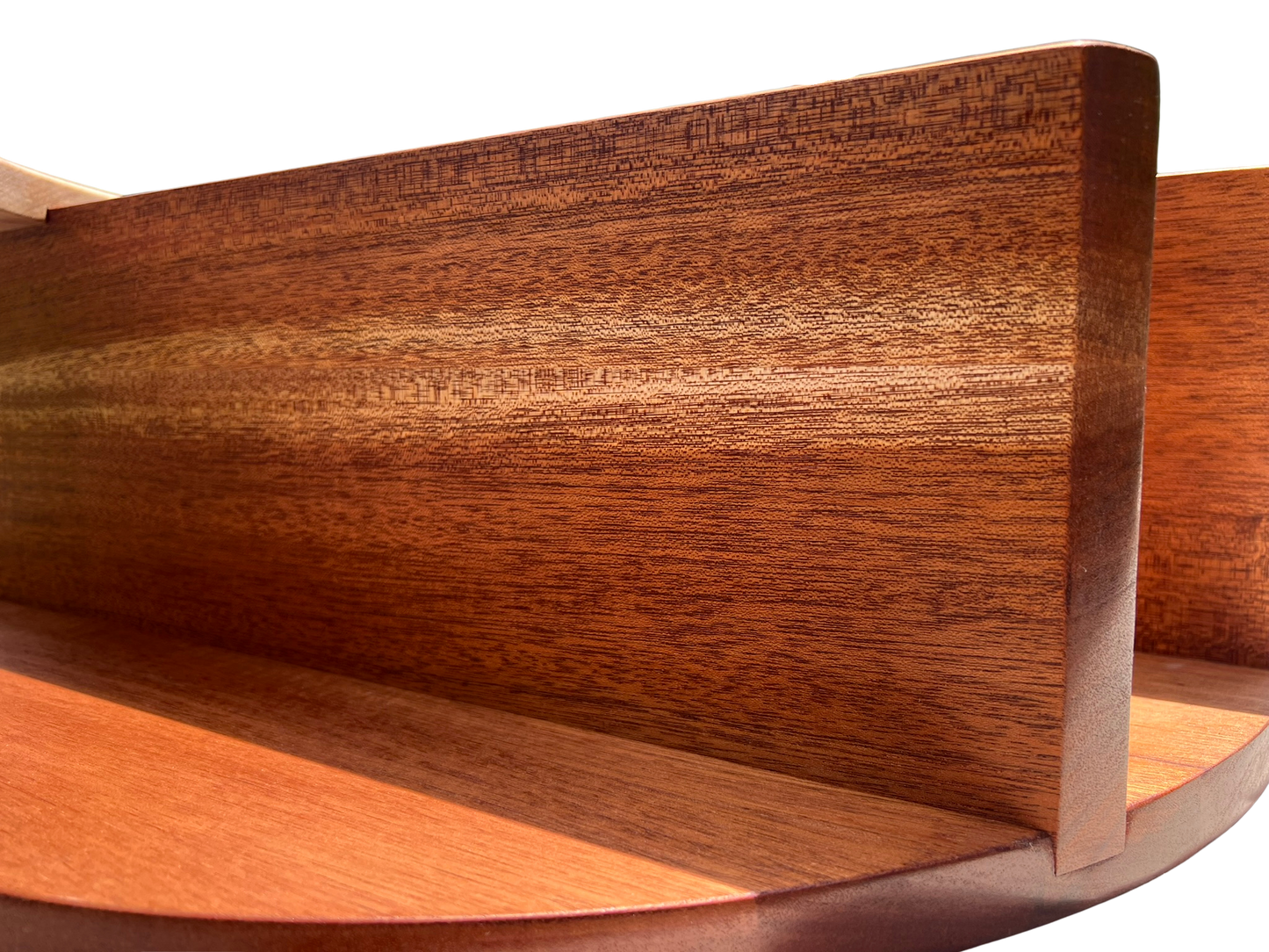 The Lunar Eclipse Shelf- Handcrafted Mahogany and Maple Wall Art