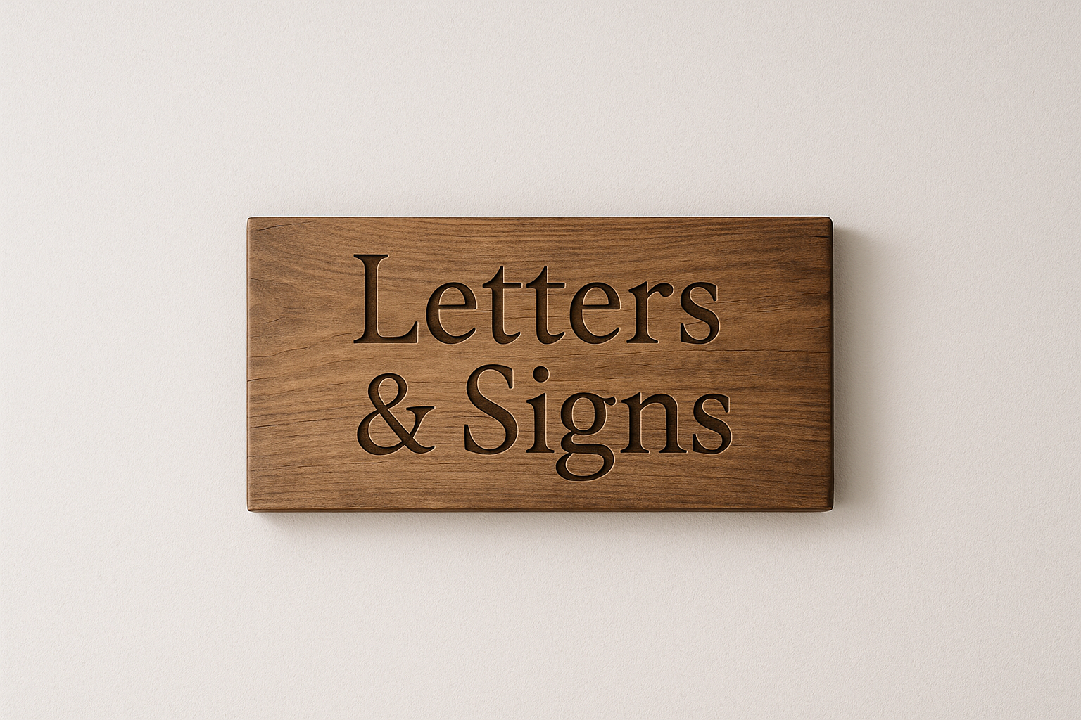 Letters & Signs – Breaking the Grain LLC