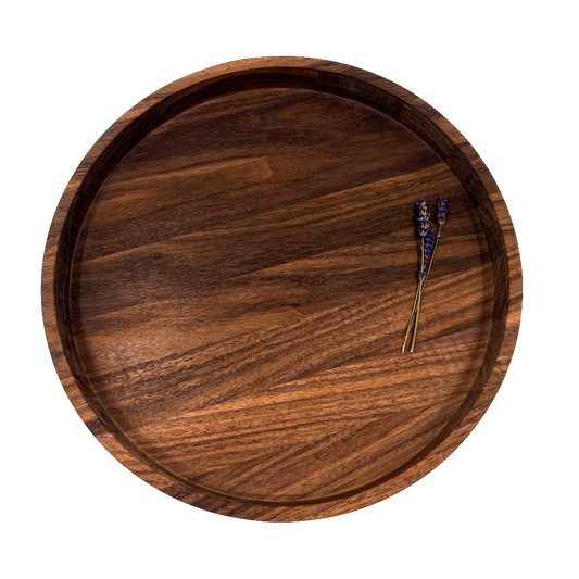 Walnut Tray, Round
