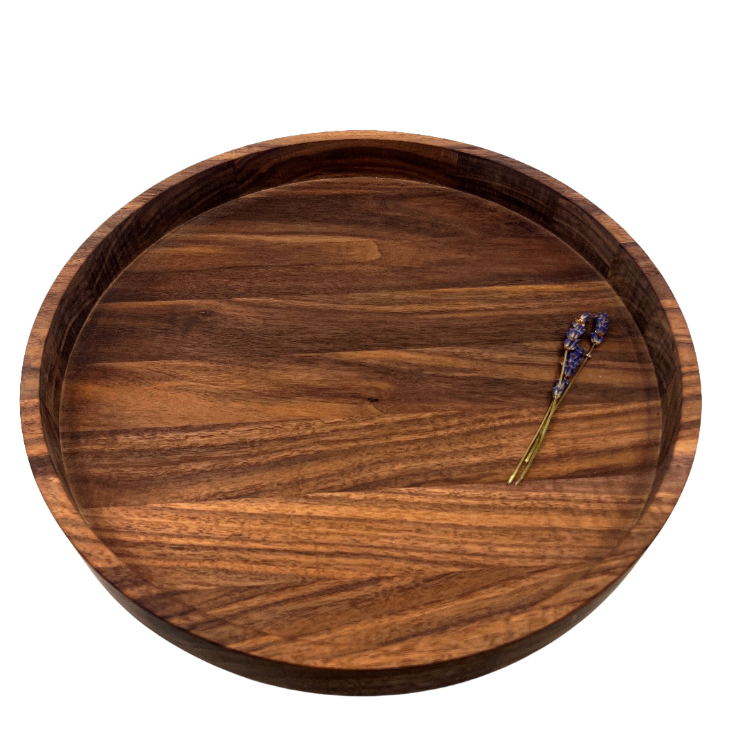 Walnut Tray, Round