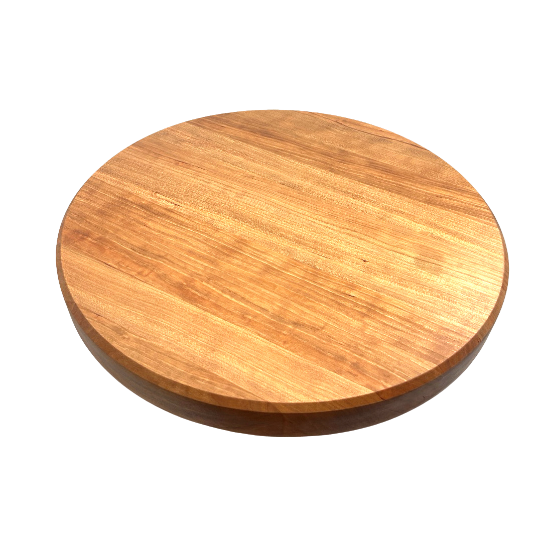 Artisan Crafted Round Cutting Board | Cherry, Walnut, Mahogany, Maple